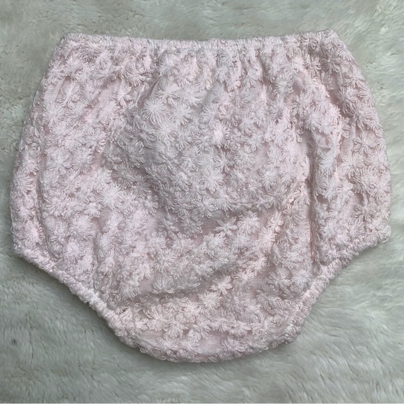 Pili Carrera Baby Girl Pink Lace Short Sleeve Dress 18 Months Mande in Spain - Picture 9 of 13